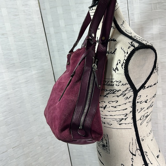 Tignanello Suede Shoulder Bag Purse - Picture 5 of 16